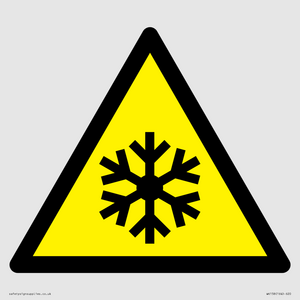 W010 Warning: Low temperature/freezing conditions